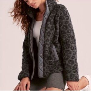 Abercrombie & Fitch button up sherpa jacket